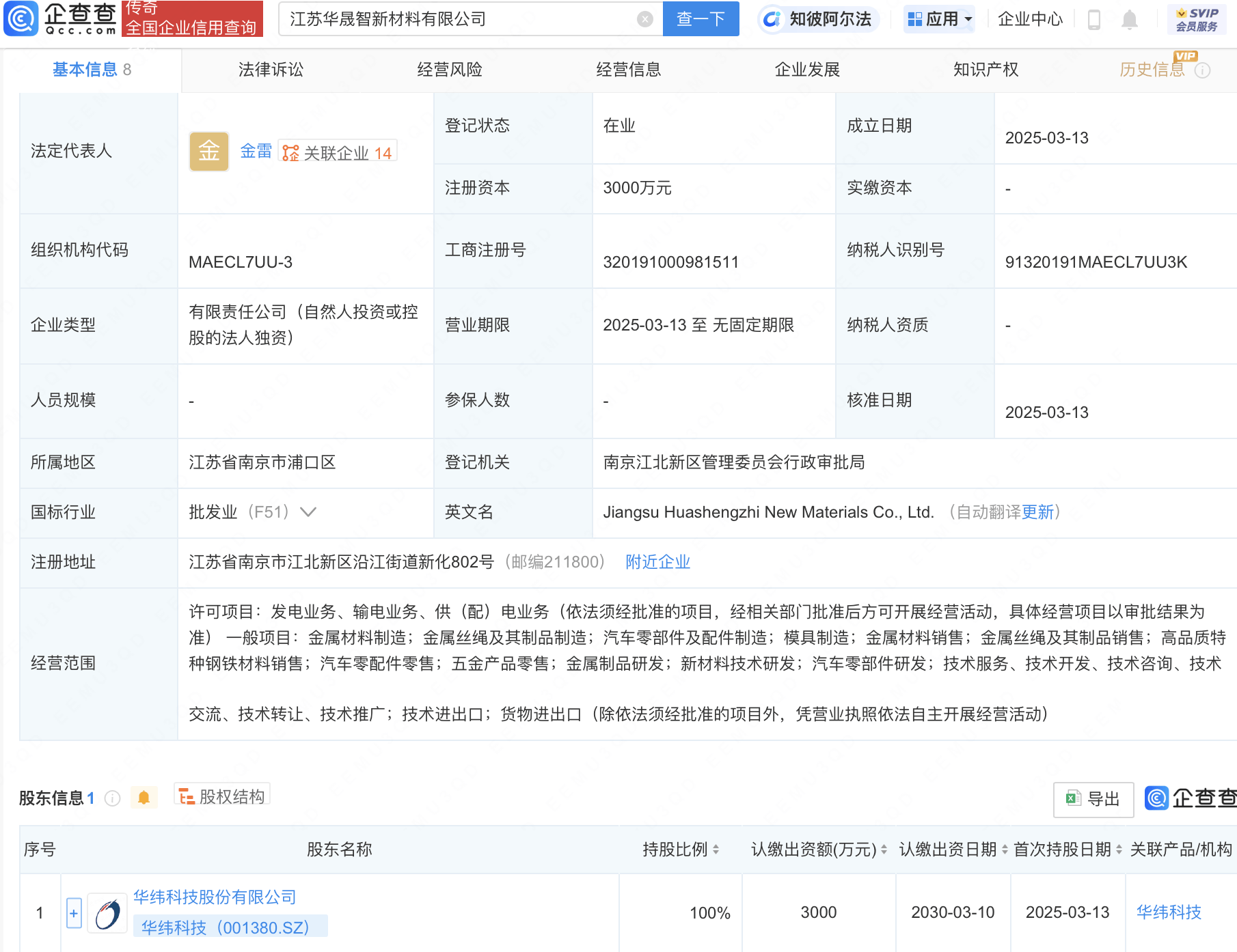 华纬科技涨7.56%，股价创历史新高